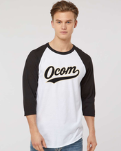 Load image into Gallery viewer, OCOM Unisex Fine Jersey Raglan T-Shirt