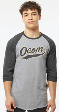 Load image into Gallery viewer, OCOM Unisex Fine Jersey Raglan T-Shirt