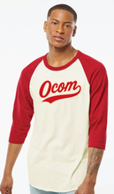 Load image into Gallery viewer, OCOM Unisex Fine Jersey Raglan T-Shirt