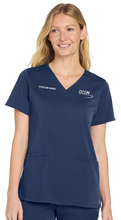 Load image into Gallery viewer, OCOM Wink® Women’s WorkFlex™ V-Neck Top w/ Name Drop