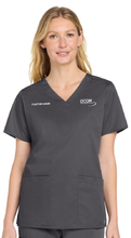 Load image into Gallery viewer, OCOM Wink® Women’s WorkFlex™ V-Neck Top w/ Name Drop