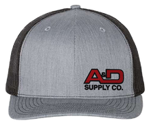 Load image into Gallery viewer, A&D Supply Snapback Trucker Cap with Logo on Front Left Panel