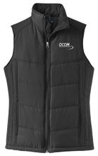 Load image into Gallery viewer, OCOM Ladies Puffy Vest Black