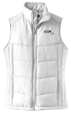 Load image into Gallery viewer, OCOM Ladies Puffy Vest Black