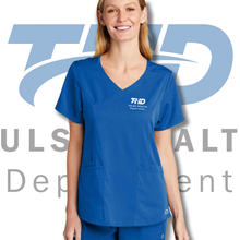 Load image into Gallery viewer, Tulsa Health Dept Wink® Woman&#39;s Premiere Flex™ V-Neck Top
