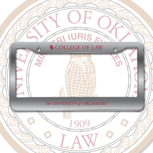 OU Law Aluminum Alloy License Plate Frame