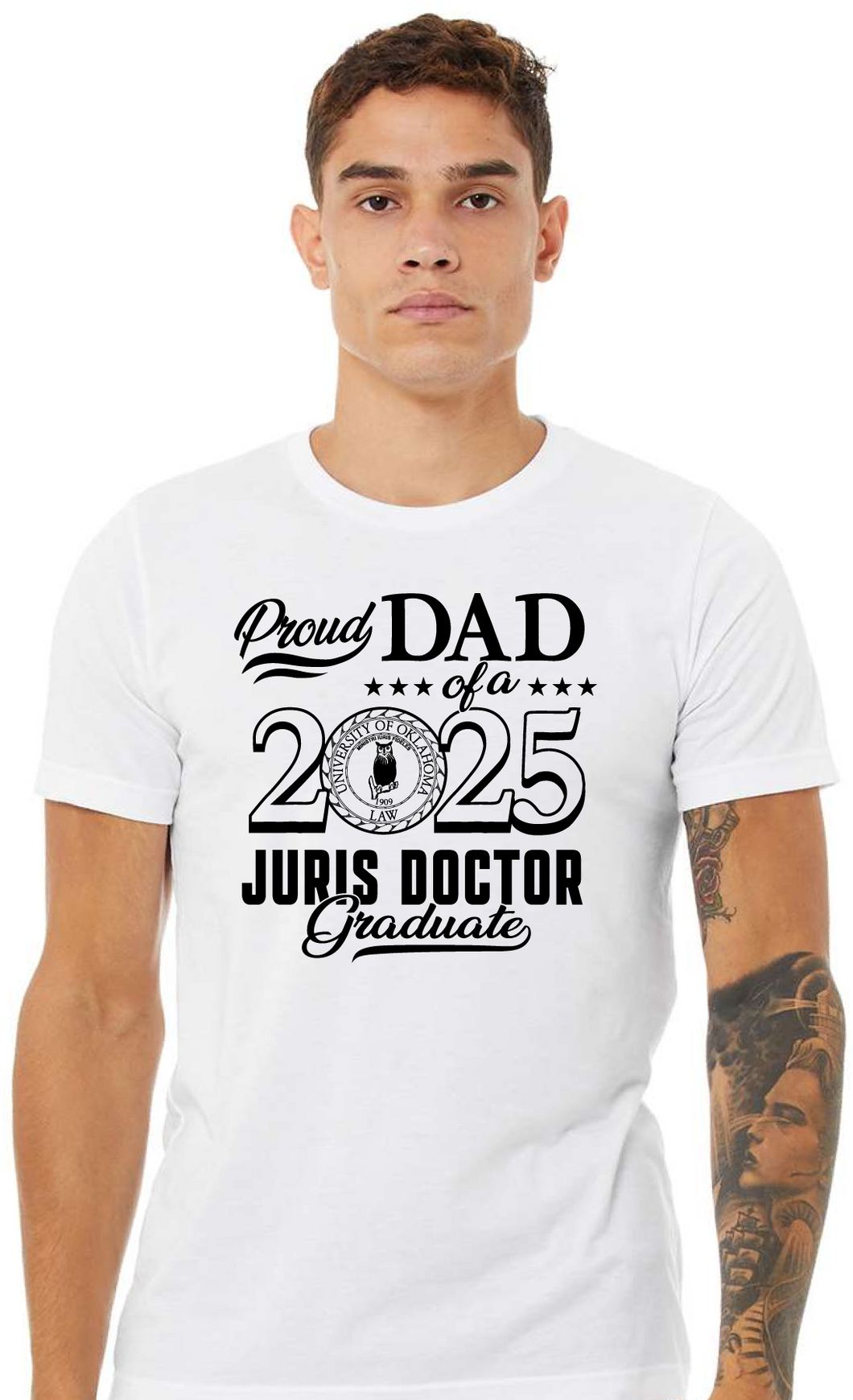 OU Law Bella Canvas Jersey Tee Dad