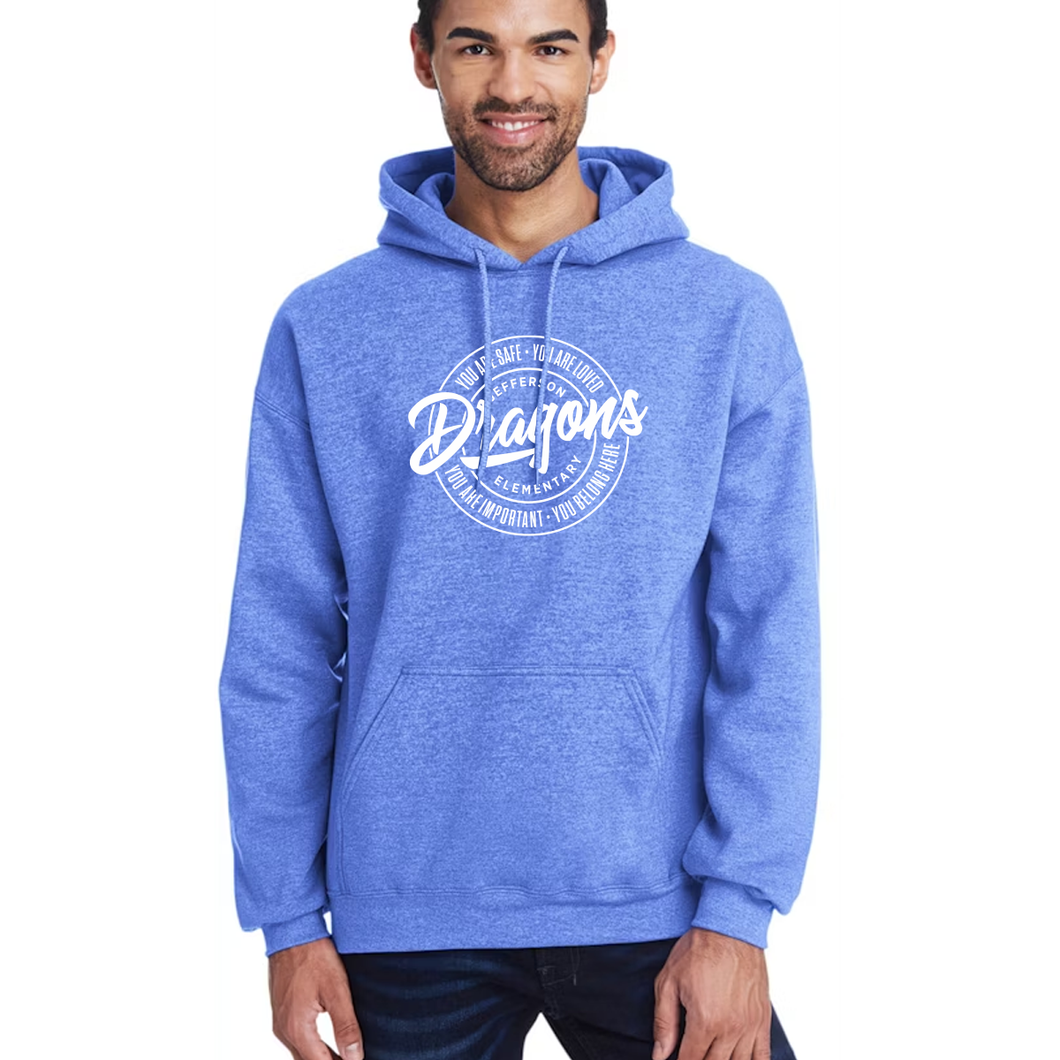 Jefferson Dragons Back To School Hooded Sweatshirt