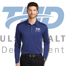 Load image into Gallery viewer, Tulsa Health Dept Port Authority® Silk Touch™ Performance Long Sleeve Polo
