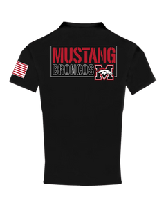 Youth Mustang Broncos Rectangle Back Badger Youth Compression T Shirt