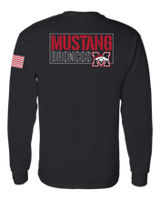 Load image into Gallery viewer, Mustang Broncos Rectangle Back Gildan LS T Shirt
