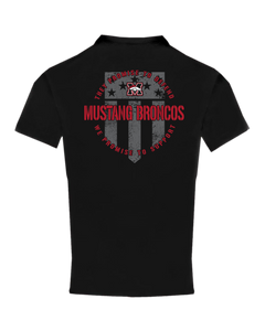 Youth Mustang Broncos Shield Back Badger Youth Compression T Shirt
