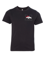 Load image into Gallery viewer, Youth Mustang Broncos Shield Back Youth Next Level T Shirt
