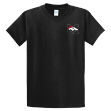 Load image into Gallery viewer, Mustang Broncos Shield Back Tall Essential T Shirt
